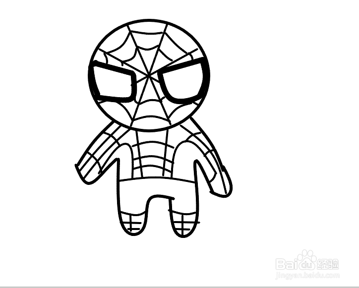 蜘蛛侠手绘怎么画？