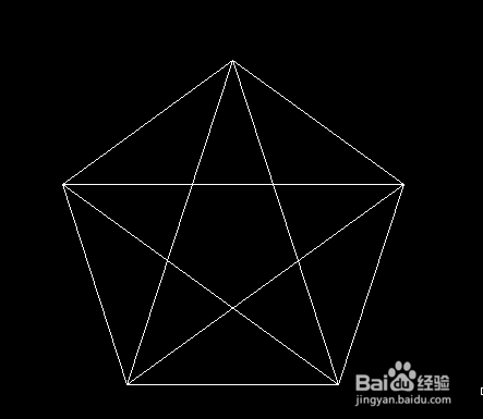 用CAD画一个五边形