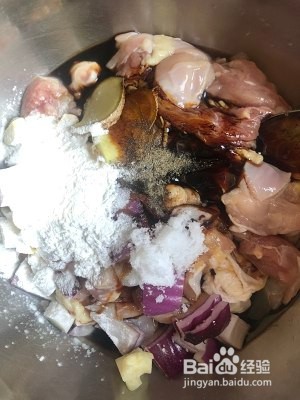 杂蔬鸡腿肉的制作方法