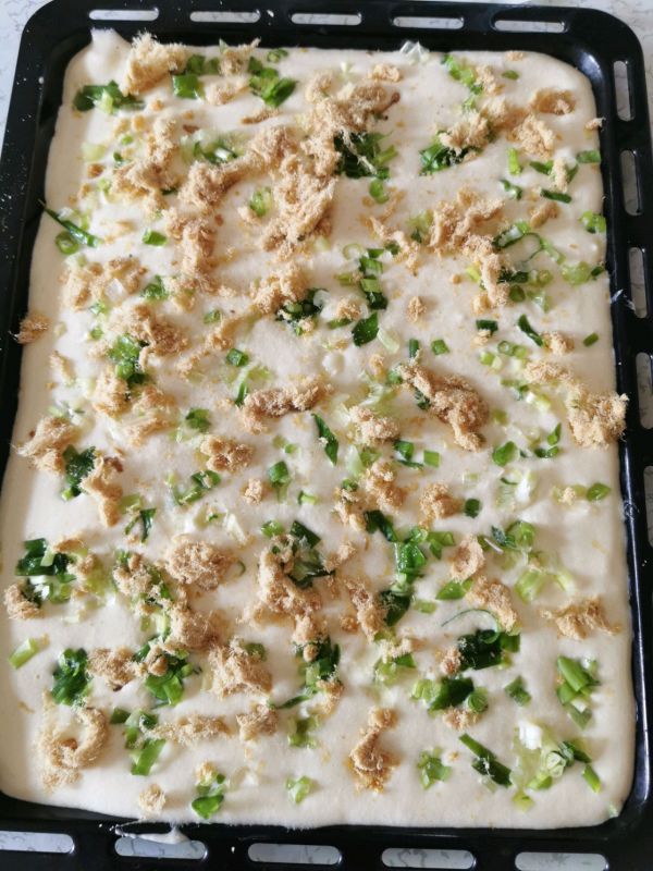 葱香肉松面包卷