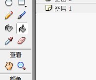 flash绘制一个卡通雪人的场景