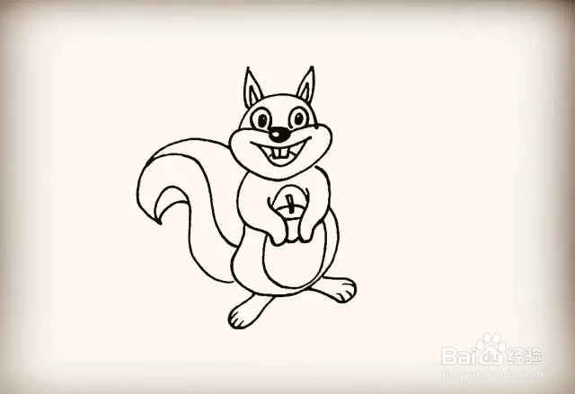 简笔画怎么画松鼠