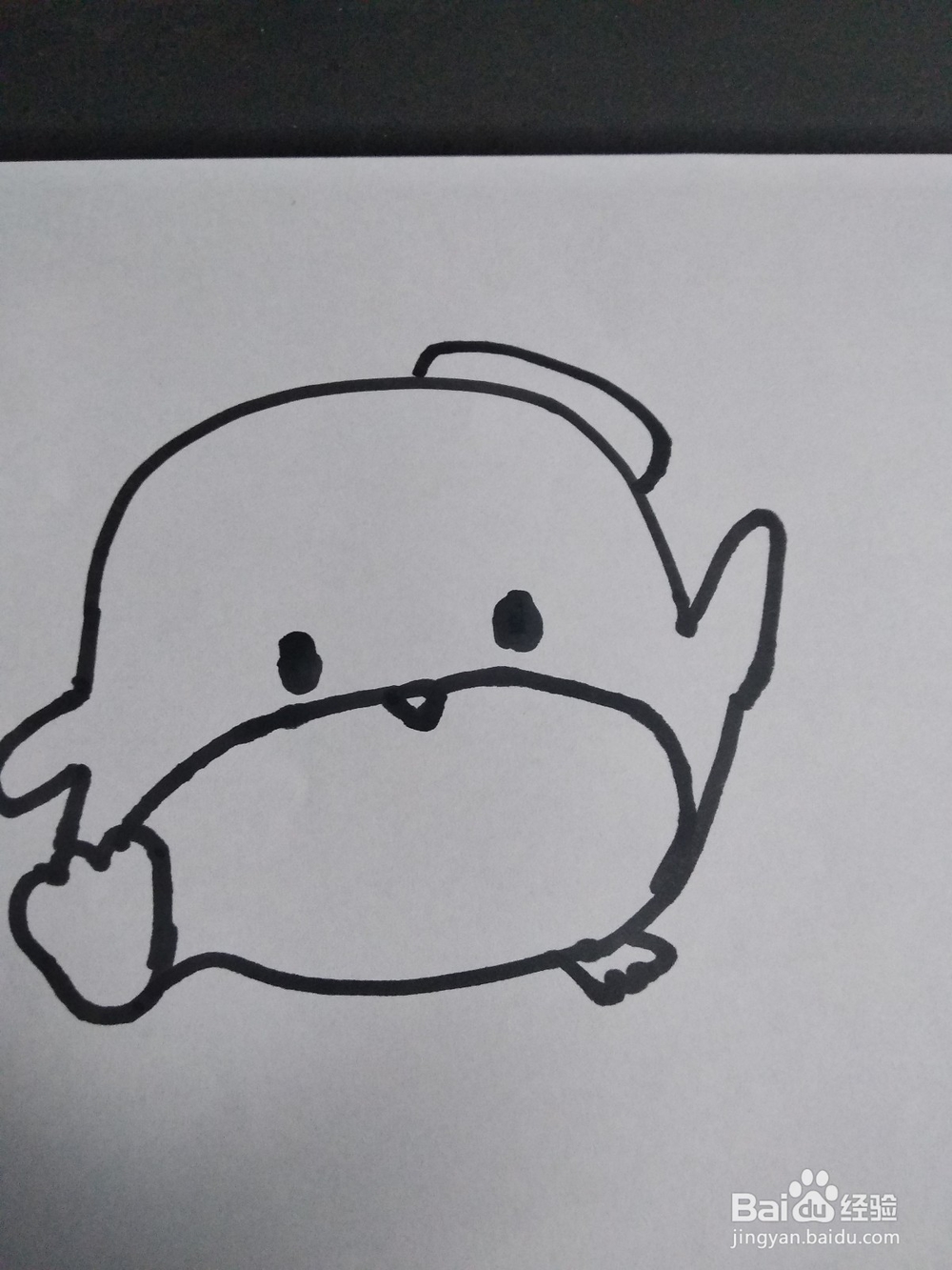 萌萌小鸡仔的简笔画