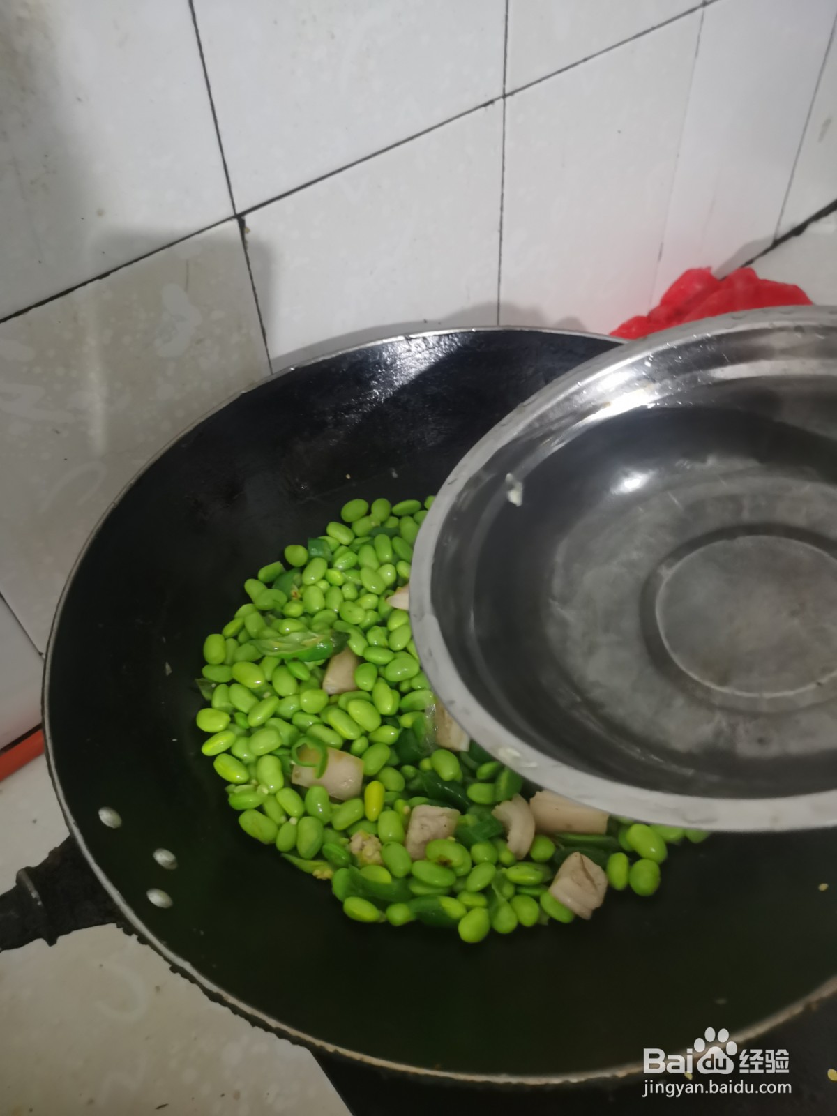 如何煮青豆肉末