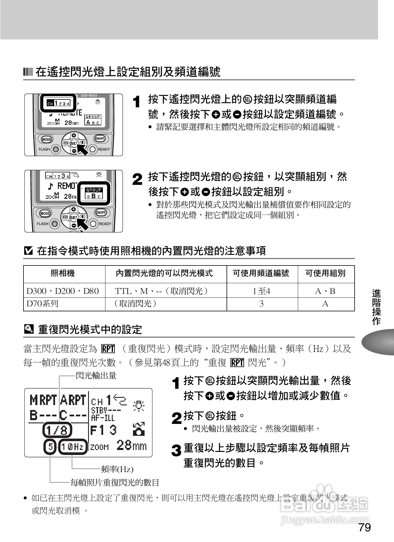 Nikon SB800自动对焦闪光灯使用说明书:[9]