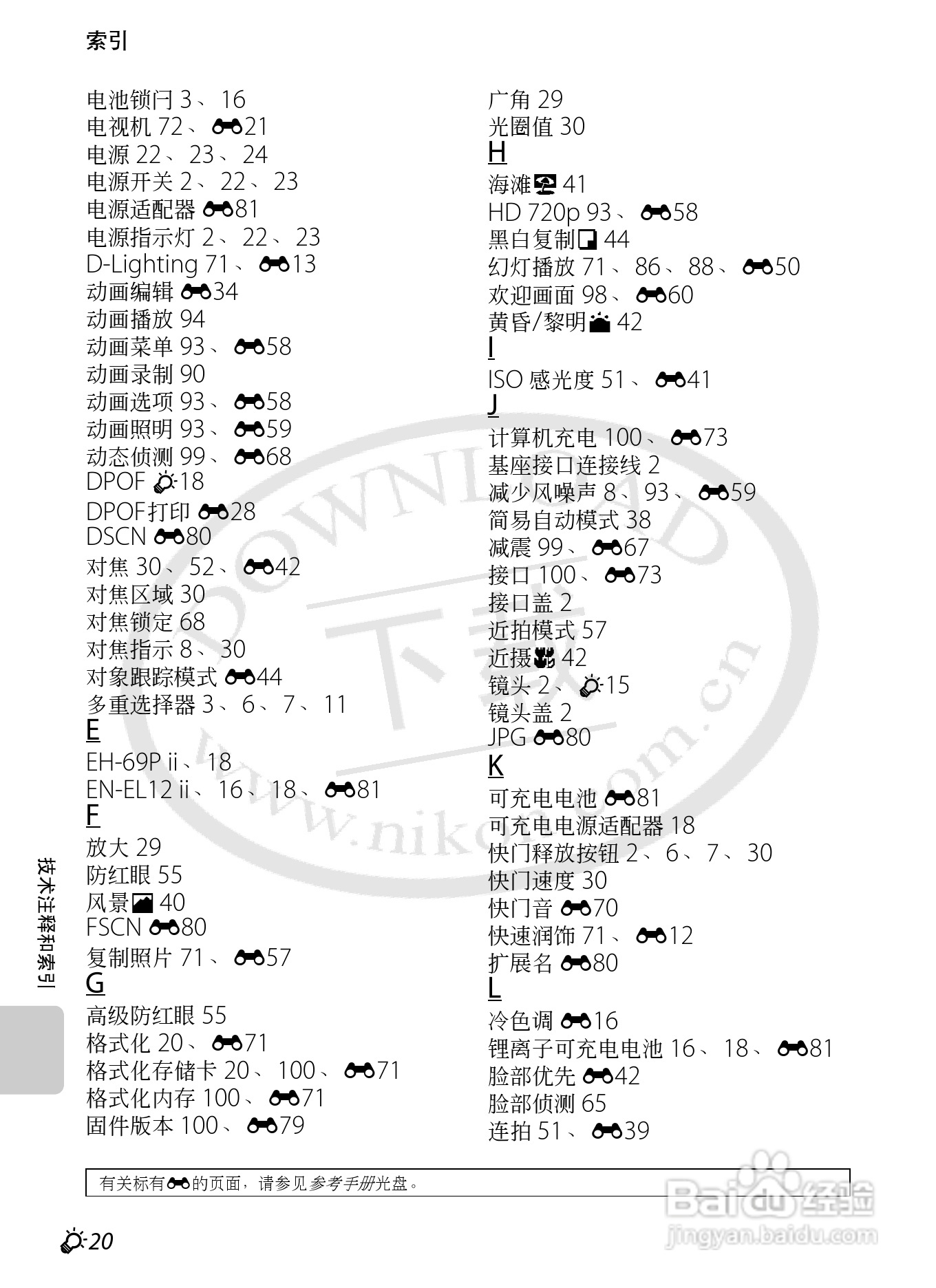 尼康COOLPIX S1200pj数码相机使用说明书:[14]