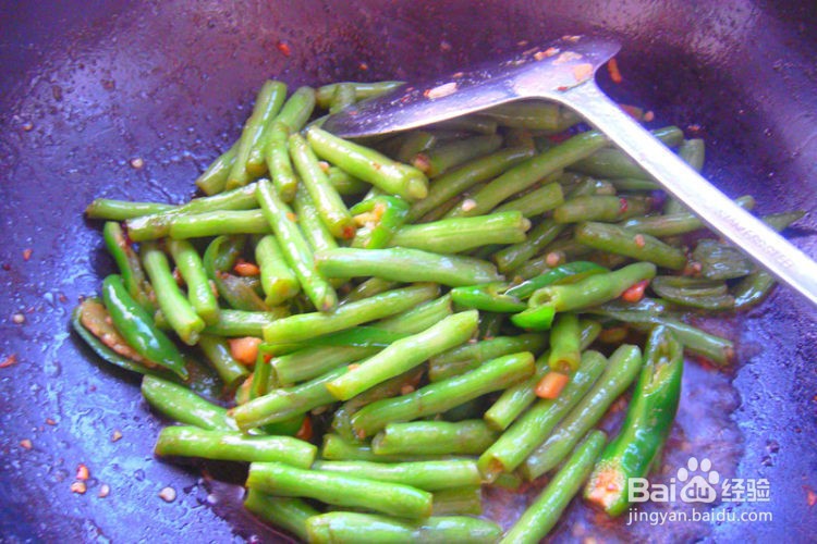 豆角炒辣椒做法