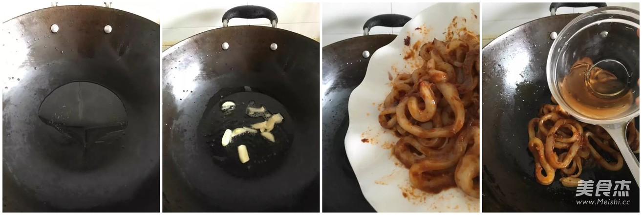 爆炒韭苔鱿鱼圈