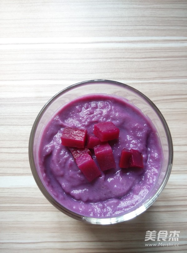 紫薯奶昔的做法