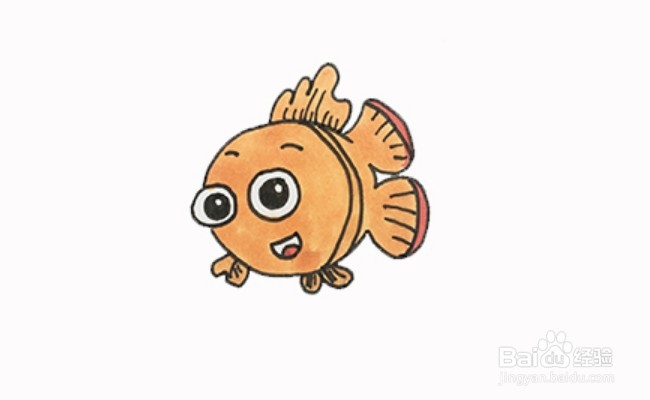 怎么画呆萌的小金鱼