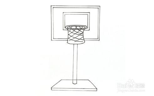 怎么画篮球架简笔画
