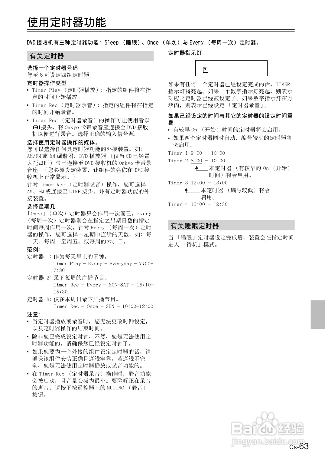 ONKYO DR-UN7DVD接收机说明书:[4]