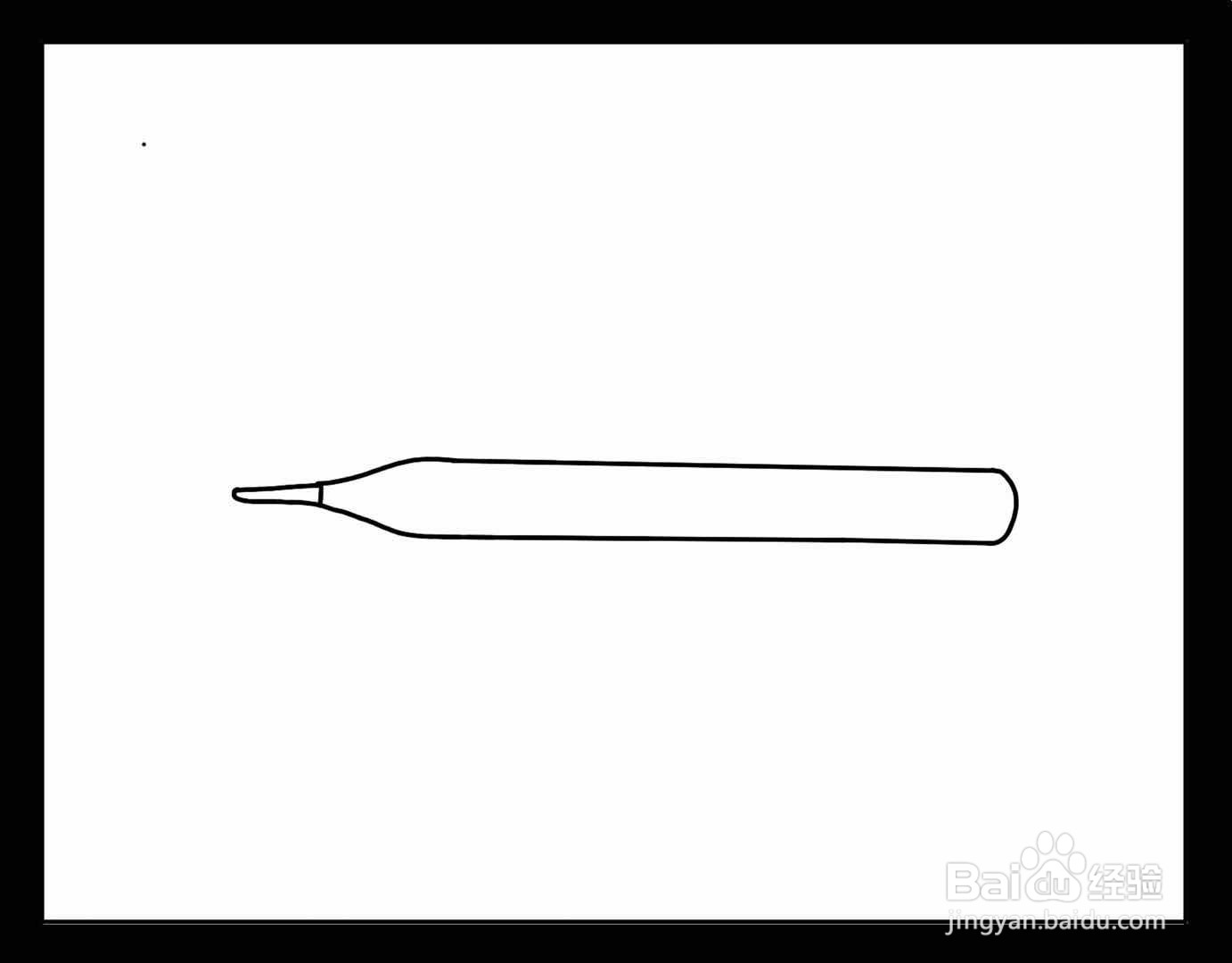 怎么画体温计简笔画