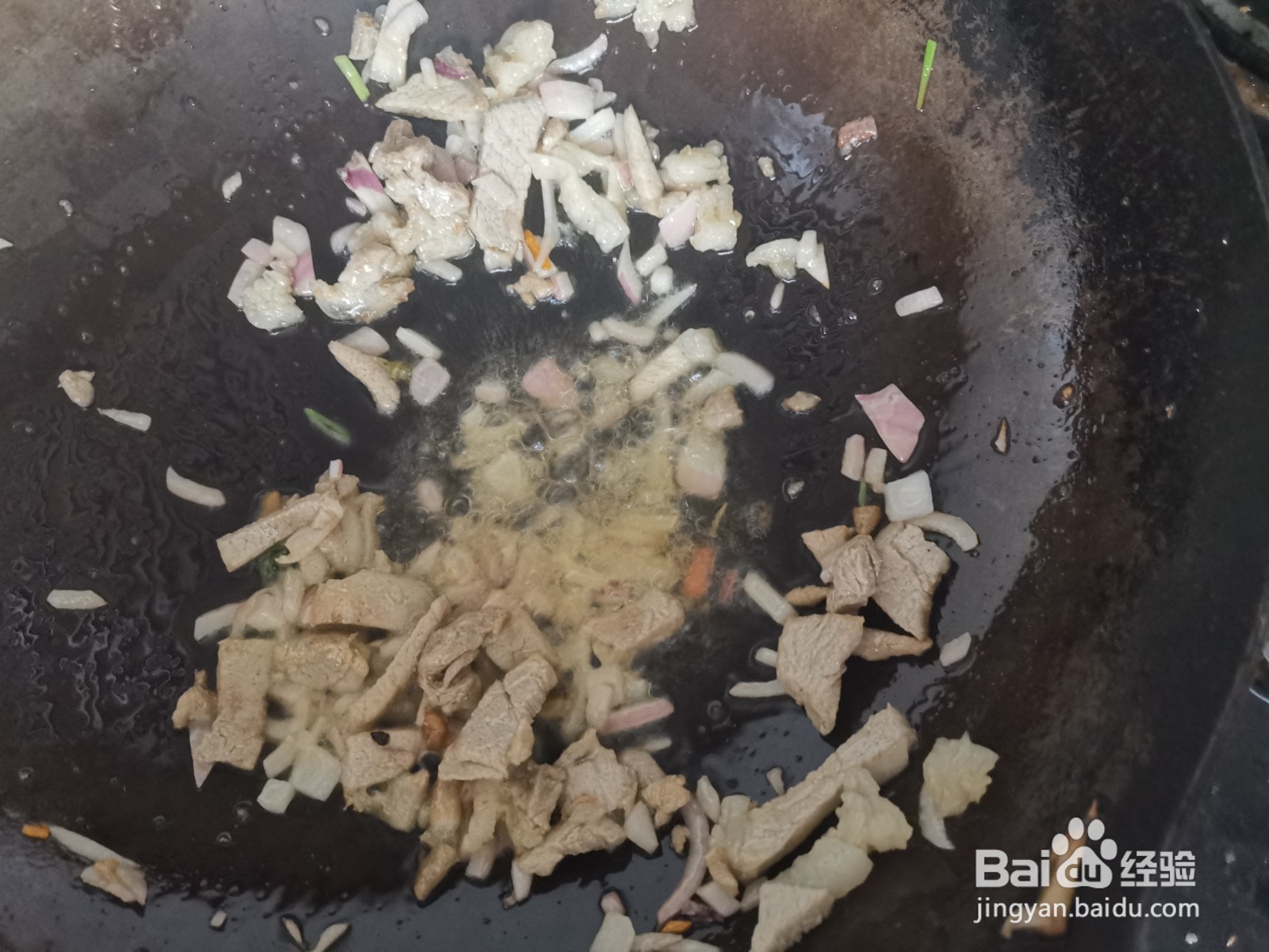 火腿丁炒西葫芦