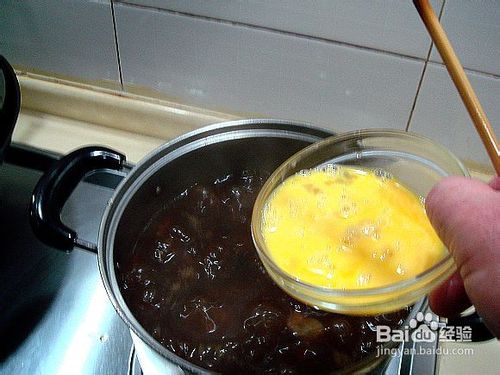 双菇木樨打卤面