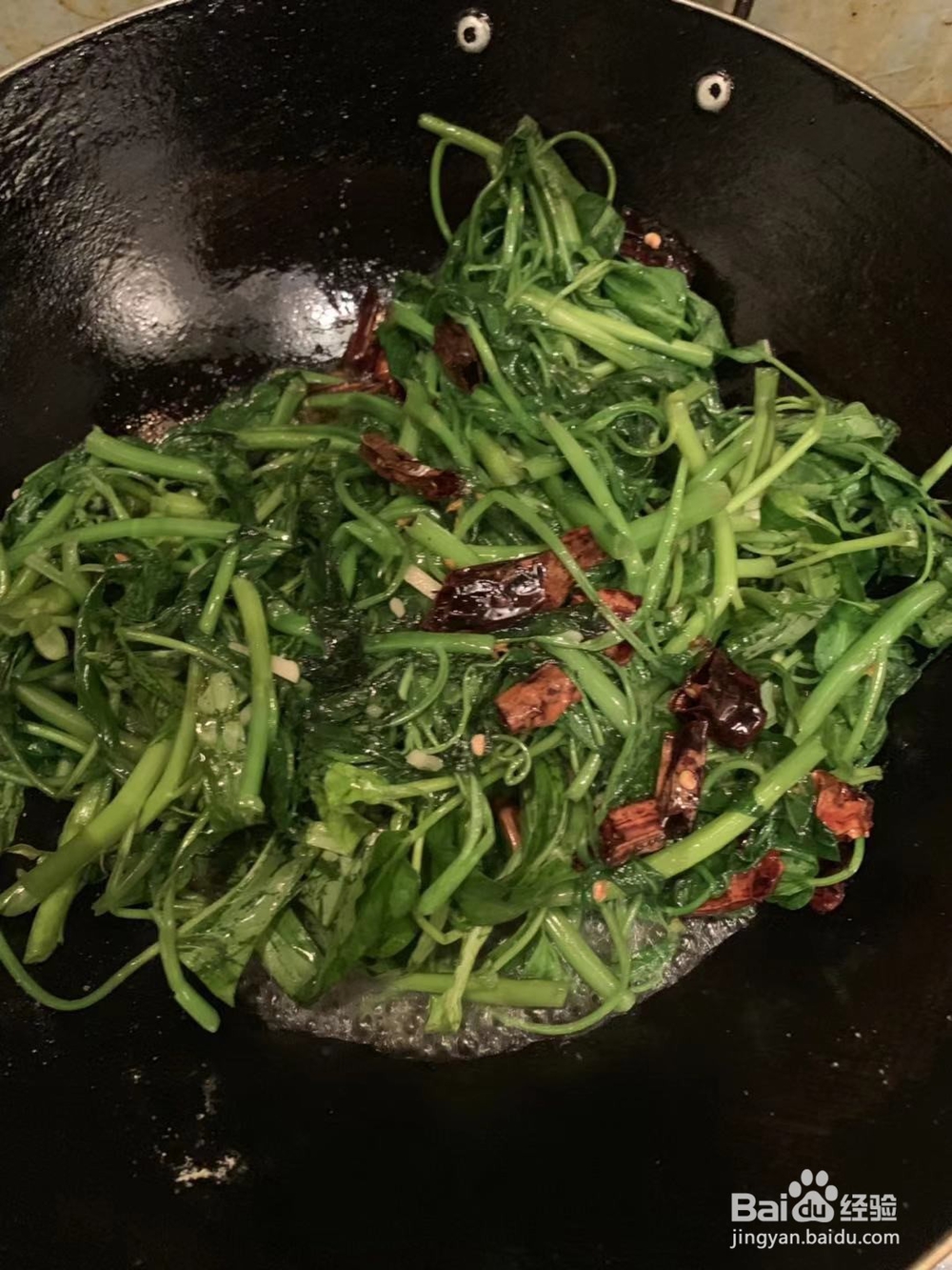 极味家常菜:素炒空心菜
