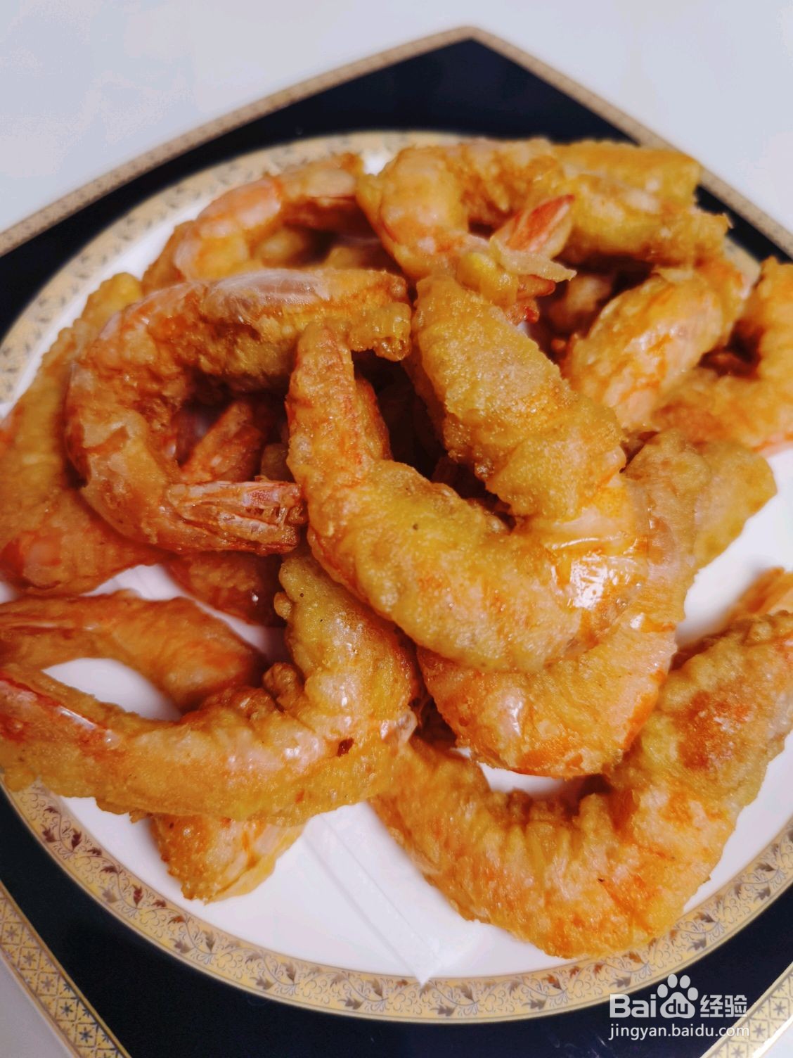 油炸大虾的做法