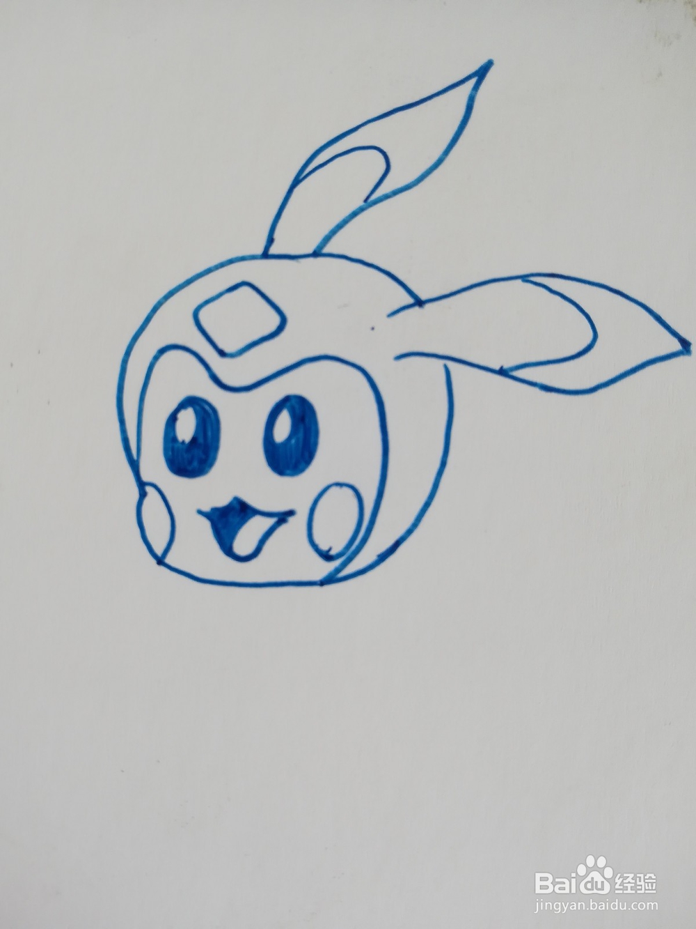 怎么画赛尔号里面的米咔