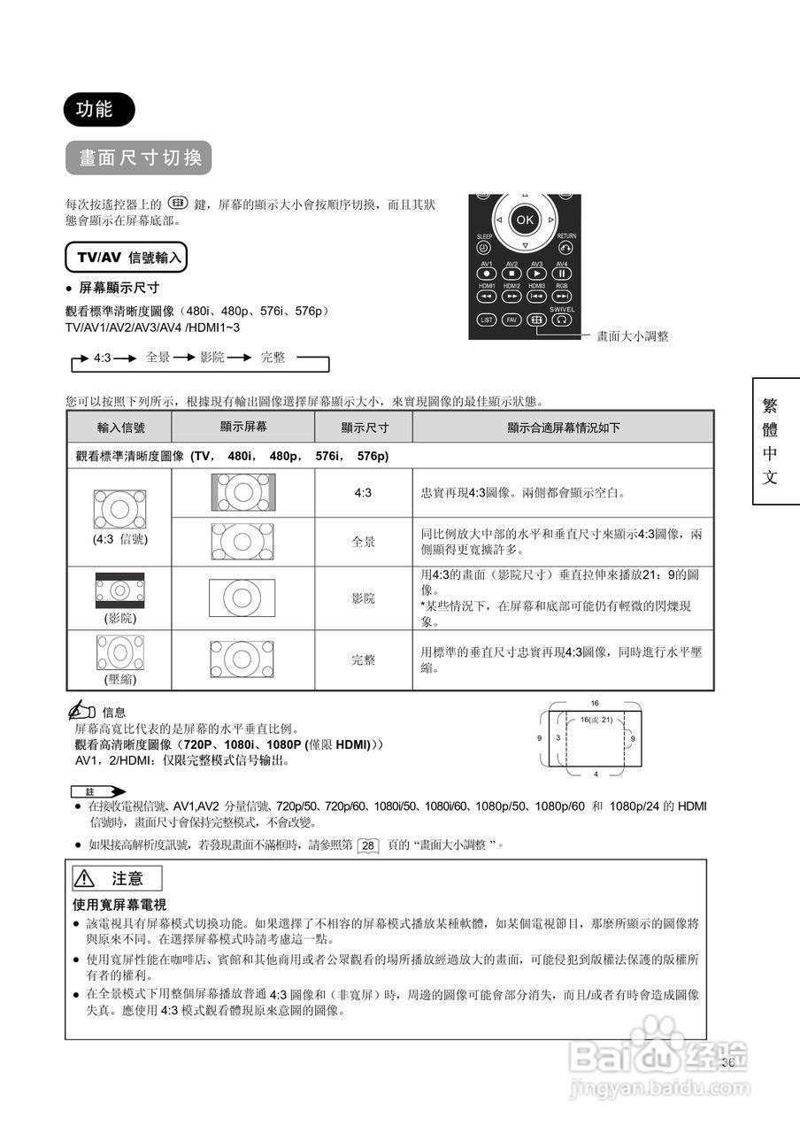 日立牌L37A01A型等离子电视机使用说明书:[4]