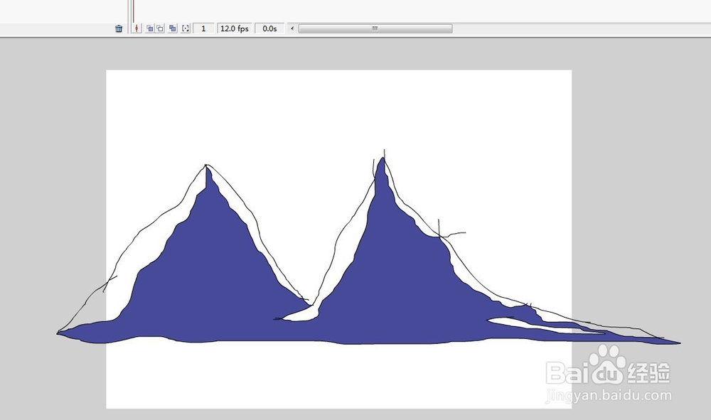 flash绘制山脉的教程