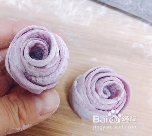 紫薯玫瑰花馒头