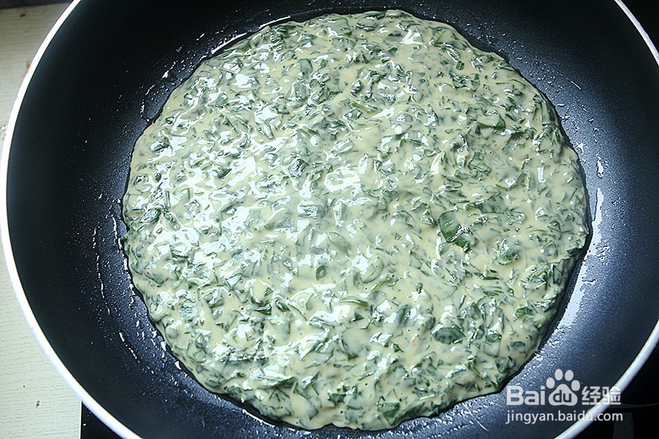 营养丰富又好吃的番薯叶鸡蛋饼