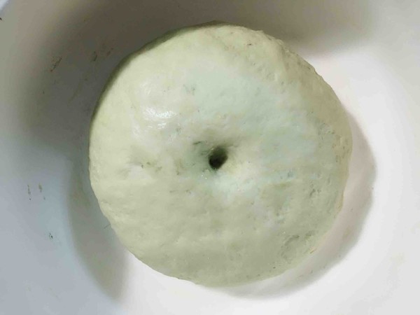 抹茶豆沙包的做法