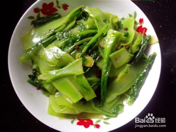炝炒凤尾的做法