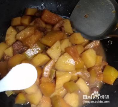 硬菜-土豆炖南瓜