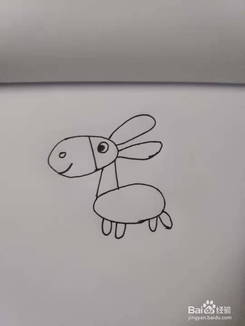小毛驴简笔画