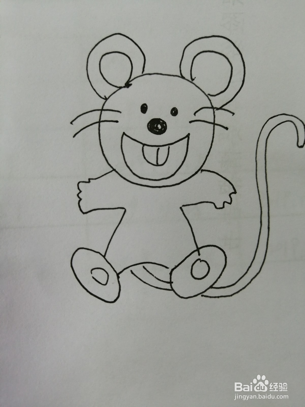 <b>露出牙齿的可爱小老鼠怎么画</b>