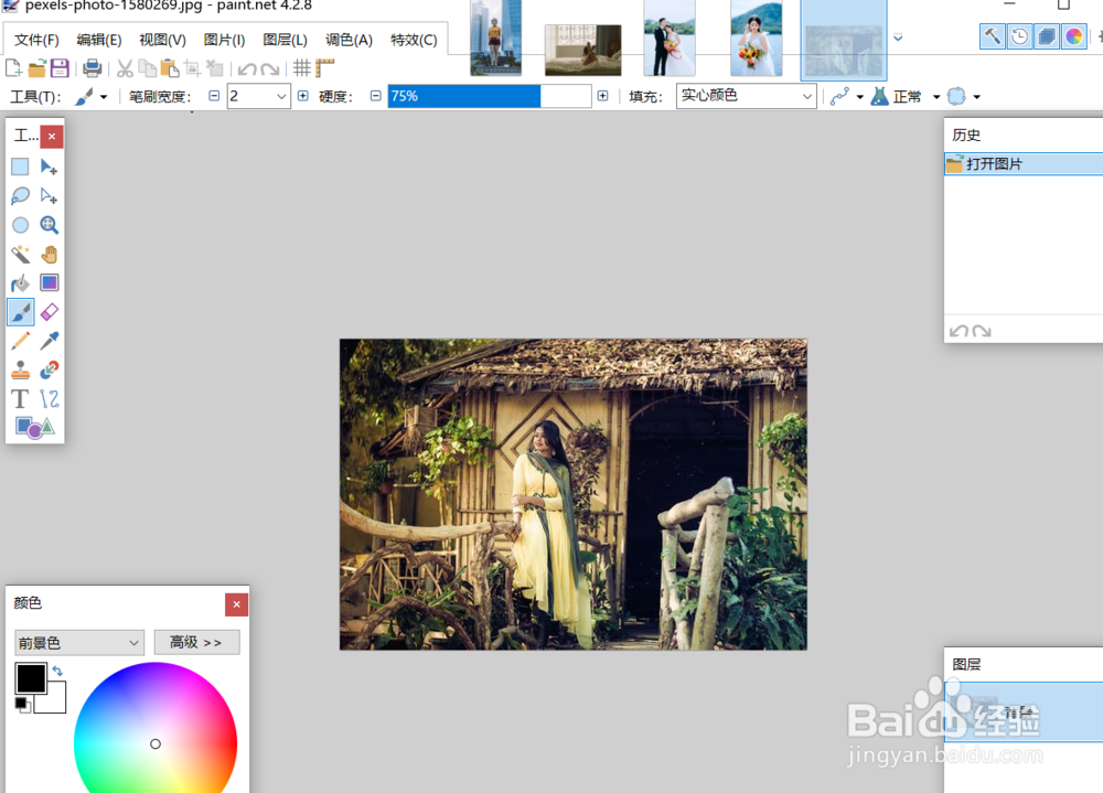 怎么使用paintnet对图片使用浮雕效果