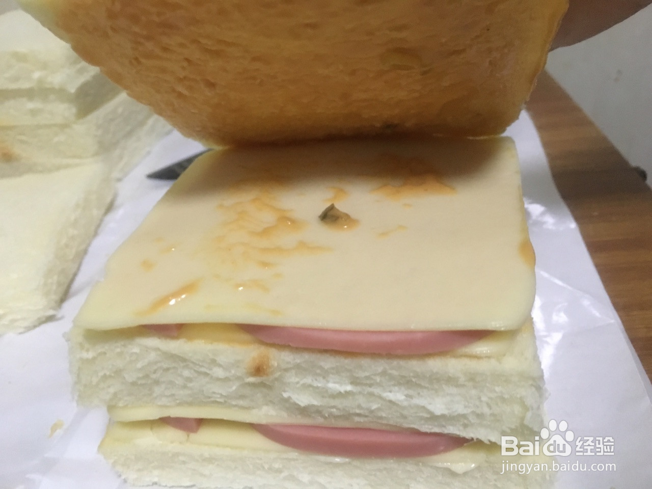 芝士火腿三明治的做法