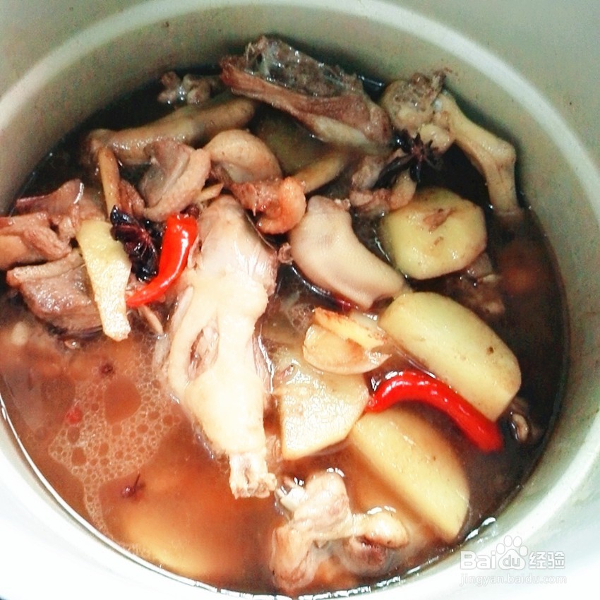 鸭子焖土豆的家常做法