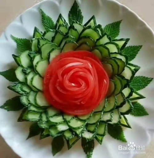 怎么做黄瓜花拼盘