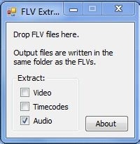 flv文件提取音频