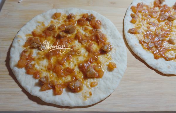 黑椒牛肉小披萨