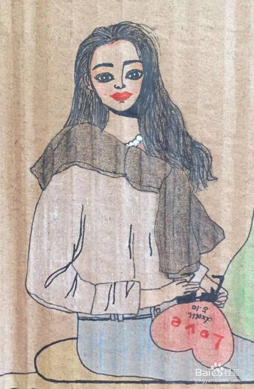 彩铅画教程之大学老师艾佳