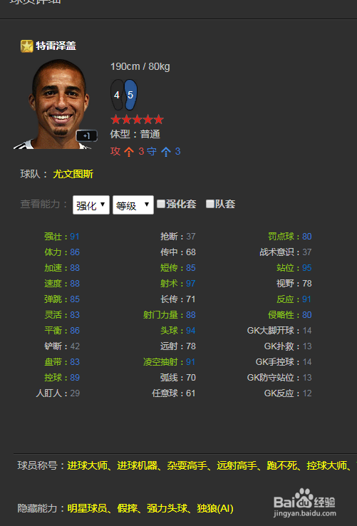 FIFA ONLINE3球员推荐(前锋篇)