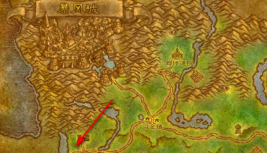 魔兽世界2.3版 35任务 加尔的剑 刺脊在哪里阿