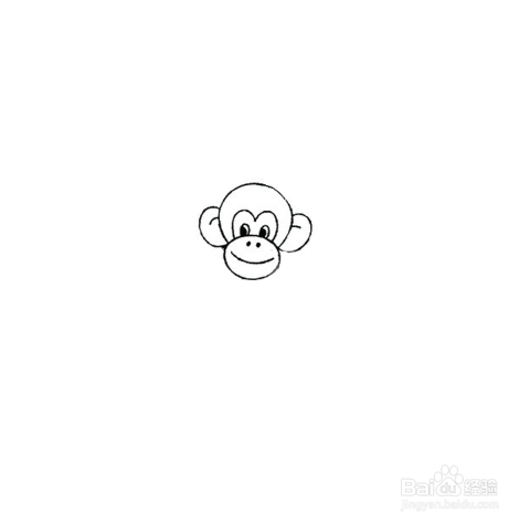 简笔画-如何画猴子的简笔画
