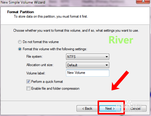 win 7 如何在空闲磁盘空间建卷