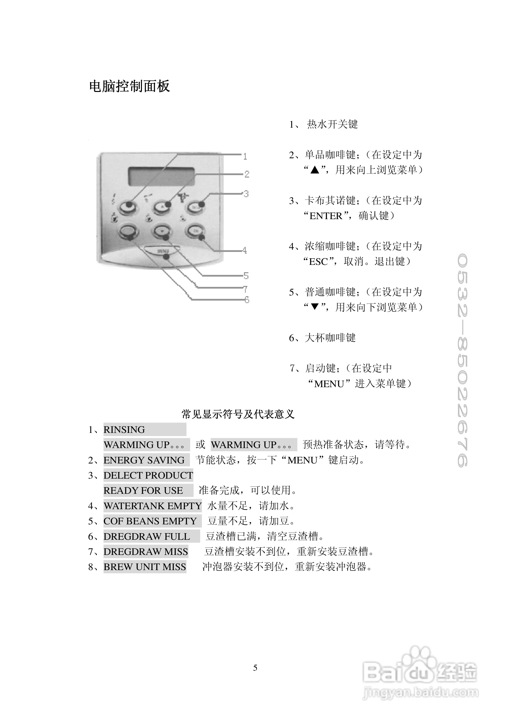 SAECO皇家型咖啡机使用说明书