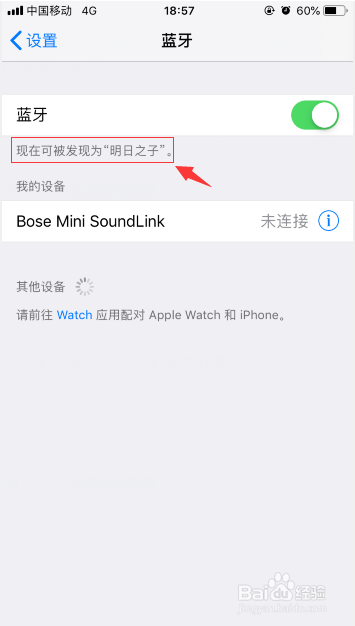 苹果iPhone怎么改蓝牙名称