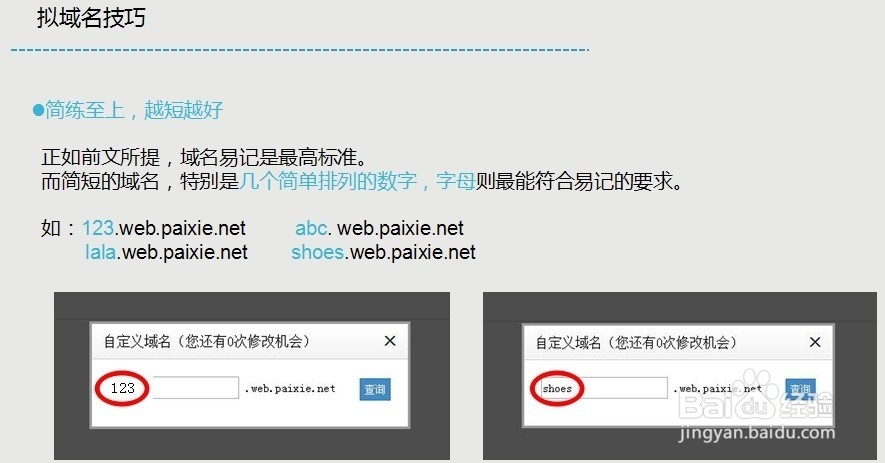 如何拟好微小店域名