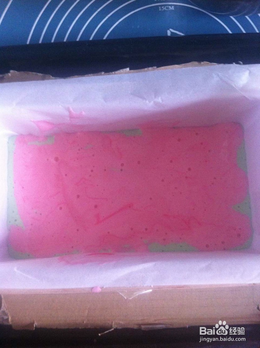 三色长崎蛋糕的做法