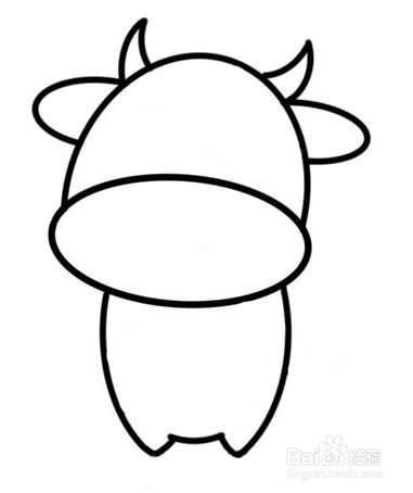如何画一头奶牛