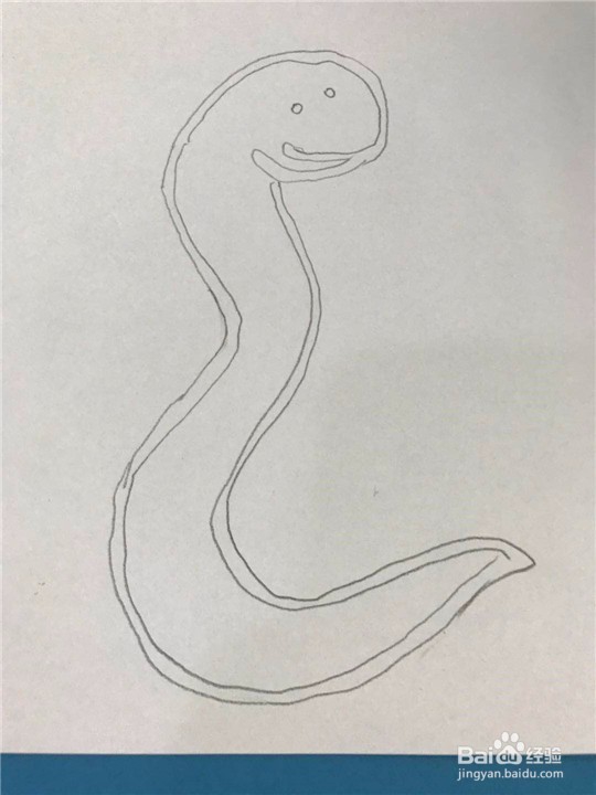 蛇的简笔画的画法