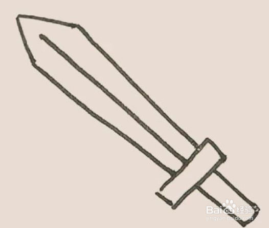 简笔画之长剑