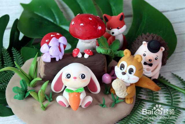 抗菌粘土教程——森林小兔